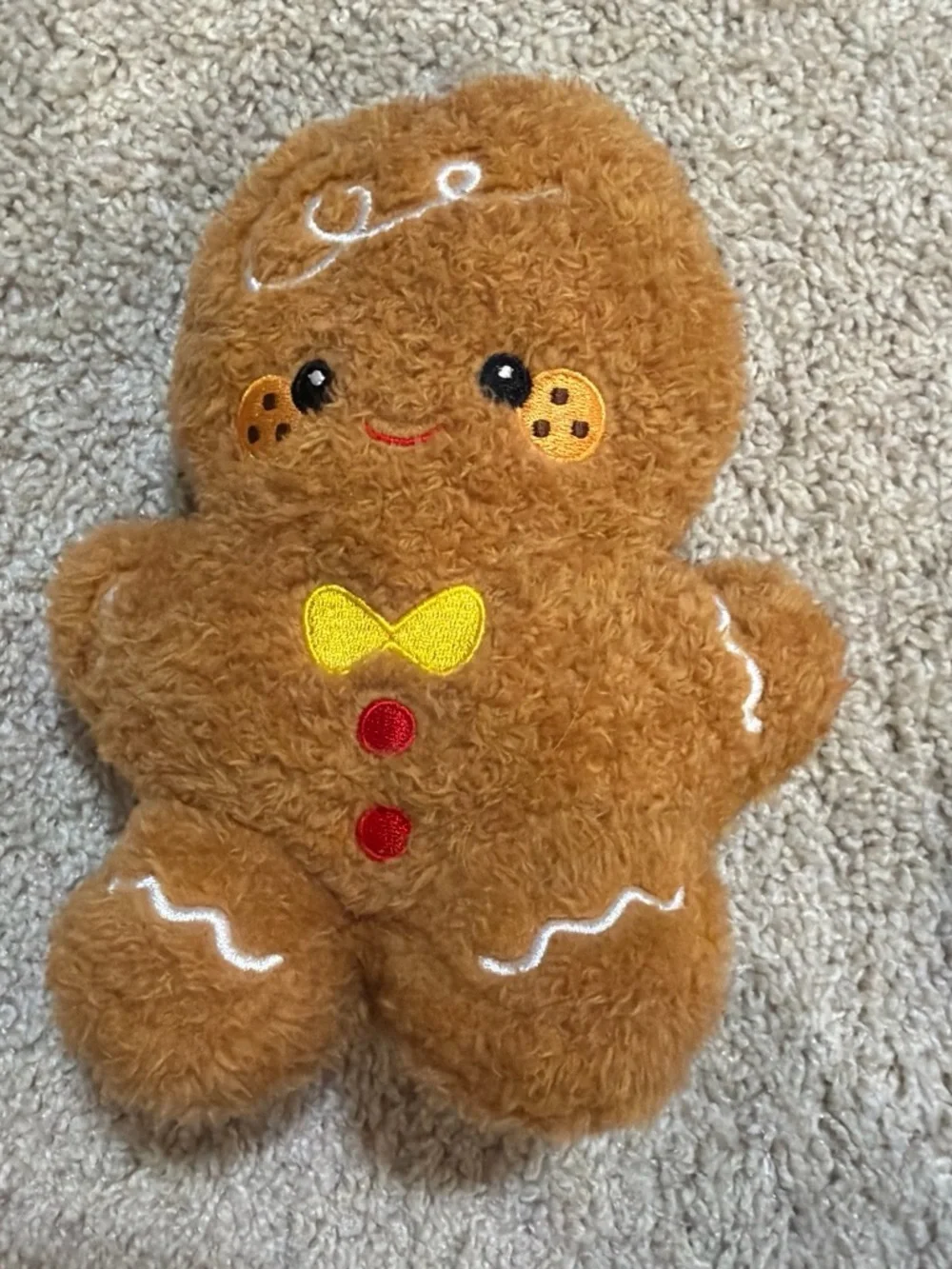 Plush Small Pet Toys - Purple Penguin, Orange Carrot & Brown Gingerbread Set